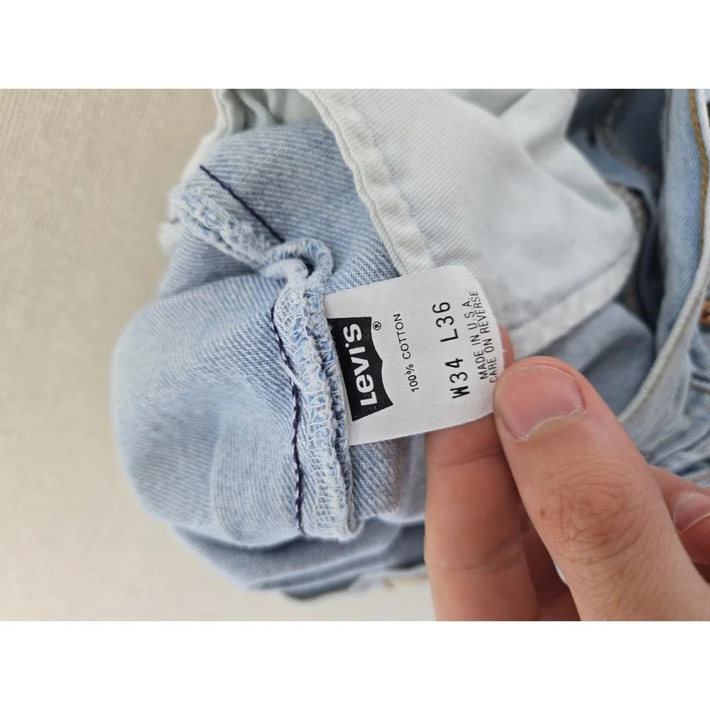 VTG Levi's 501 Jeans Mens 34x36 Tall Fits 32x35